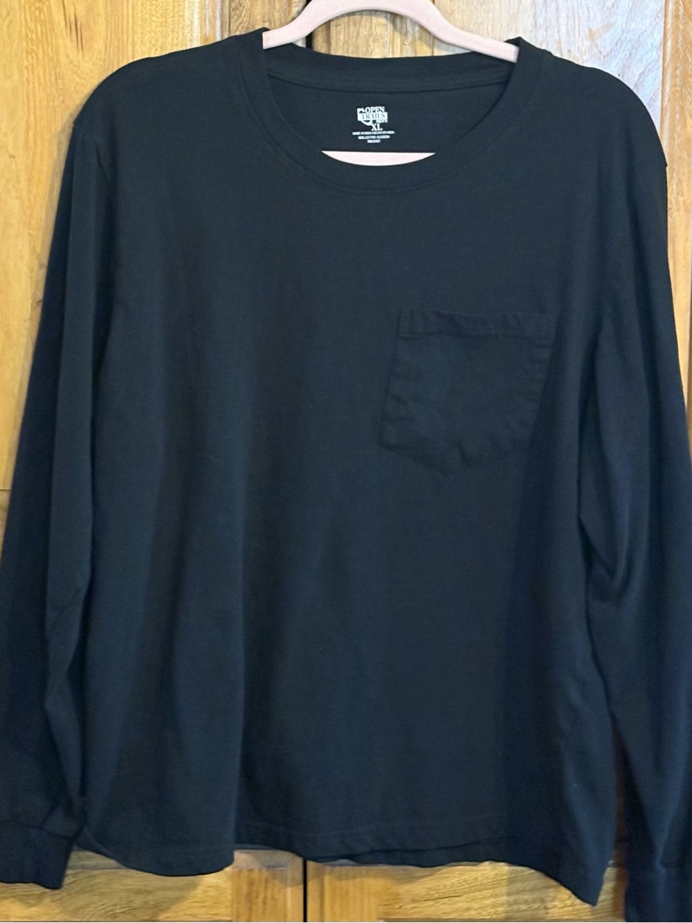 Open Trails Men's XL 100% Cotton T-Shirt Black XL